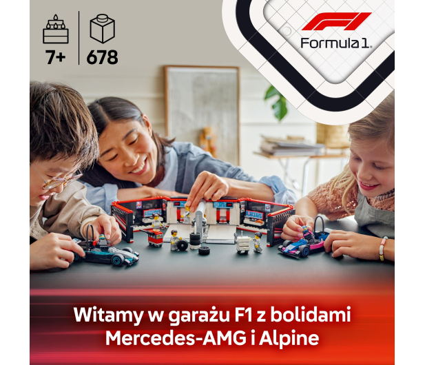 LEGO City 60444 F1® Garaż i bolidy Mercedes-AMG i Alpine - 1298086 - zdjęcie 4